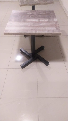 Base Metálica Para Mesa De Cafetería Cuadrada (sin Madera)