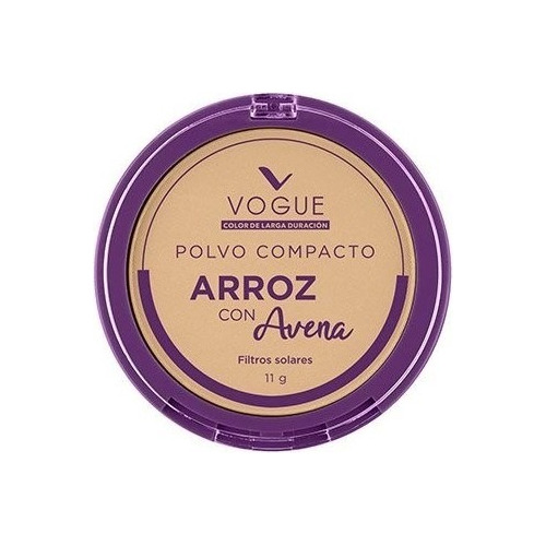 Maquillaje Polvo Compacto Vogue Polvo De Arroz Filtro Solar