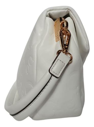 Crossbody Guess Color Blanco Para Mujer Nuevo Y Original Blanco Logo Níquel Blanco