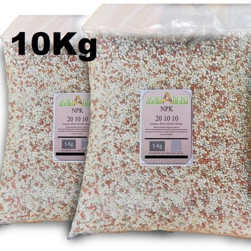 Fertilizante Npk 20 10 10 - 10kg Para Cobertura Seu Gramado