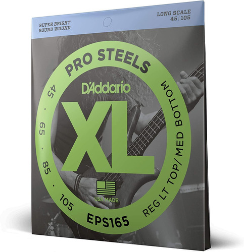 Daddario Eps165 Prosteels - Cuerdas De Guitarra Para Bajo,