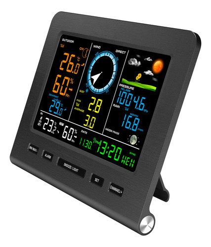 Reloj Meteorológico Inalámbrico Weather Station 0366-wf Con