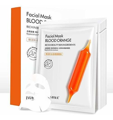 Blood Orange Facial Patch, 10 Pcs-box Moisturizing Hydrating