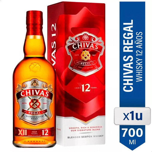 Whisky Chivas Regal 12 Años Escoses - 01almacen