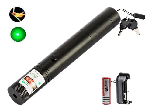 Caneta Laser Pointer Verde Palestra Longo Alcance Forte 30km