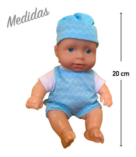 Imagen 2 de 10 de Bebe Poppi Con Mascota + Accesorios - Bebote 20cm Perrito