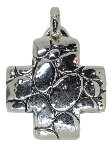 Imagen 1 de 7 de Dije Plata Inflada Cruz Del Equilibrio Grande