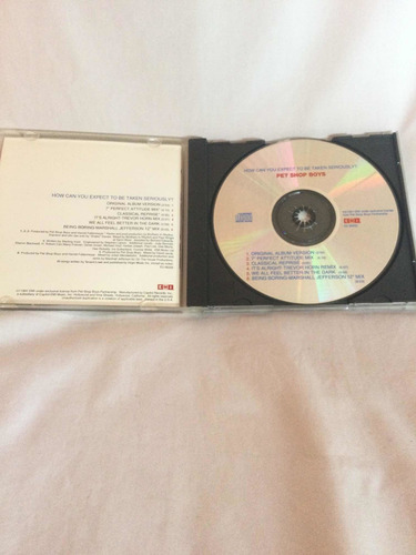 Pet Shop Boys How Can You Expect To Be Taken Seriously? Cd M (Usado)