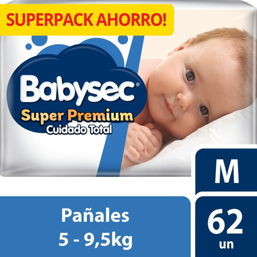 Pañal Babysec Super Premium M X62