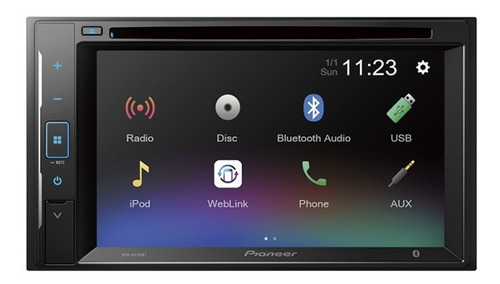 Radio Carro Pioneer Dvd Bt Pantalla Tactil 6.2' Avh-a245bt