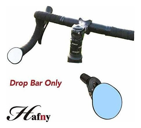 Espejos Hafny Drop Bar Espejo Para Bicicleta, Hd, A Prueba D