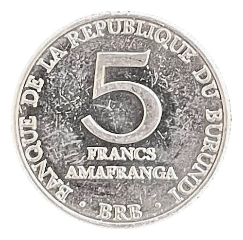 Burundi - 5 Francos - Año 1980 - Km #20