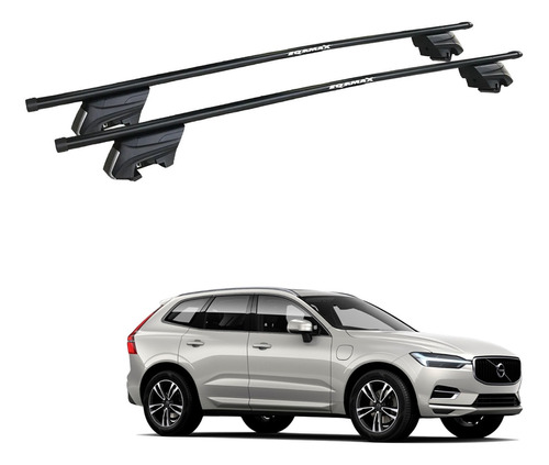 Rack Bagageiro Eqmax Beta Preto Volvo Xc 60 2022