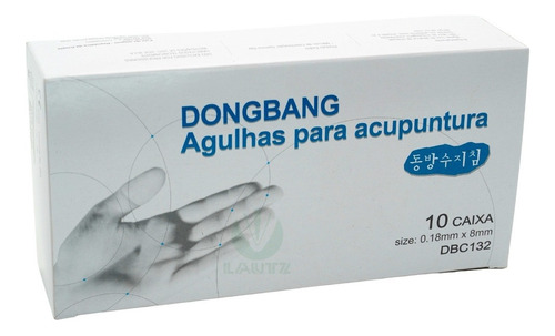 Agulha Para Acupuntura Facial 0,18x8mm C/1000 Un Dong Bang