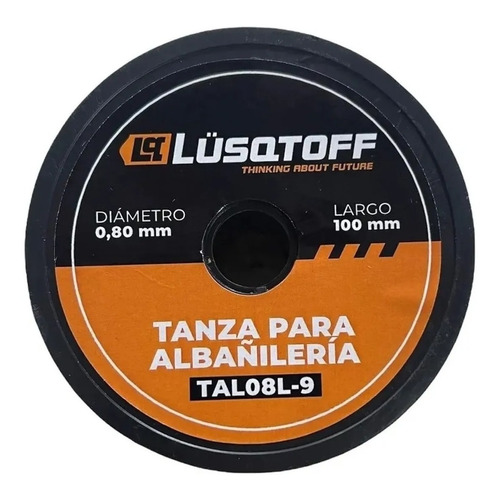 Tanza Nylon Albañil De 0,8 Mm Naranja Fluo Lusqtoff Tal08l-9
