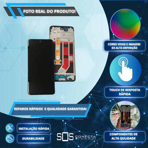 Tela Display Compatível Com Oppo A40 Com Aro Cph2669 Premium