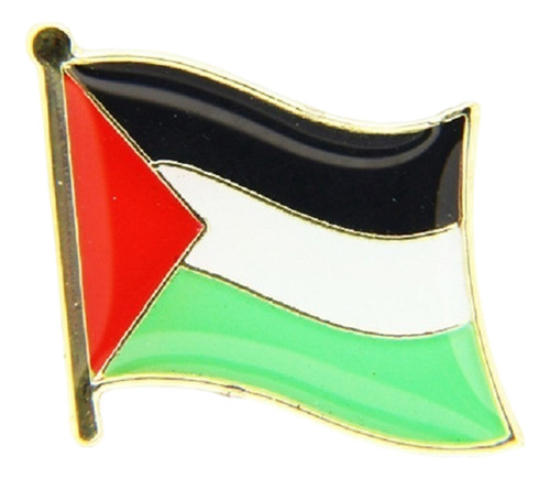 Broche Pequeño De Metal Con La Bandera De Palestina, 10 Unid