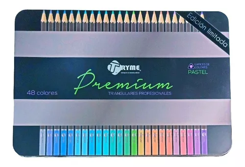 Tryme 24 Lapices De Colores Metalicos Profesionales Premium