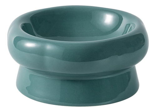 Tazón De Comida Para Gatos Comedero Para 180ml Verde Oscuro