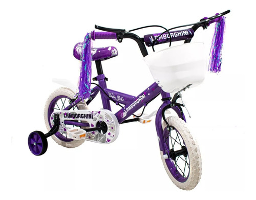 Bicicleta Infantil Nena Rodado 12 Con Rueditas Baby Shopping