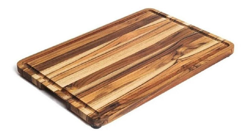 Tábua De Corte Michigan M Retangular Madeira Teca 42x28x2 Cm