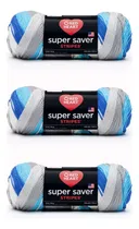 Comprar Lana Red Heart Super Saver, Paquete De 3, Calm Stripe, 3 Uni