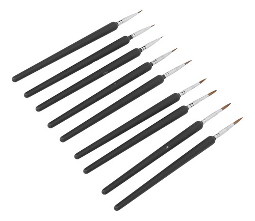 Juego De 9 Brochas Para Decoración De Uñas, Diseño De Líneas