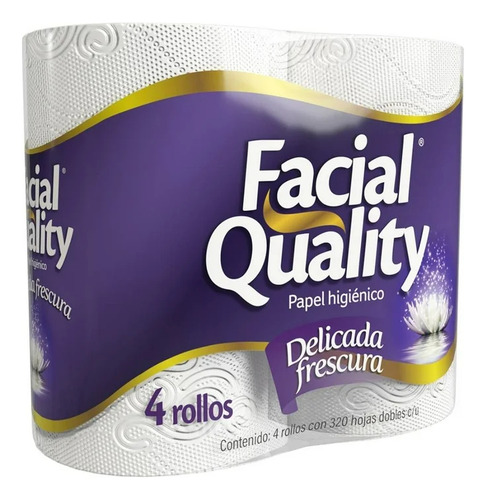 Papel Higiénico Facial Quality 4 Rollos De 320 Hojas