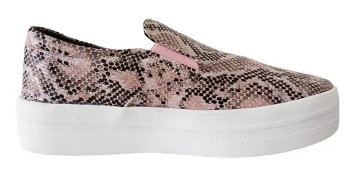 Tenis Slip On Para Mujer Animal Print Pavimx Mod.505