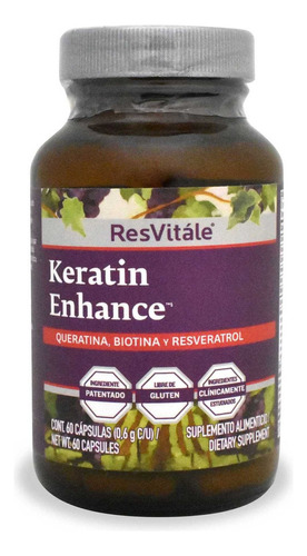 Resvitale Queratina, Biotina Y Resveratrol