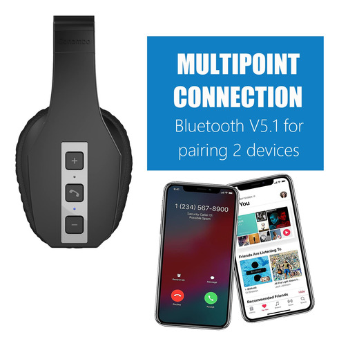 Auriculares Bluetooth Conambo Jbt600 Con Cancelación De Ruid