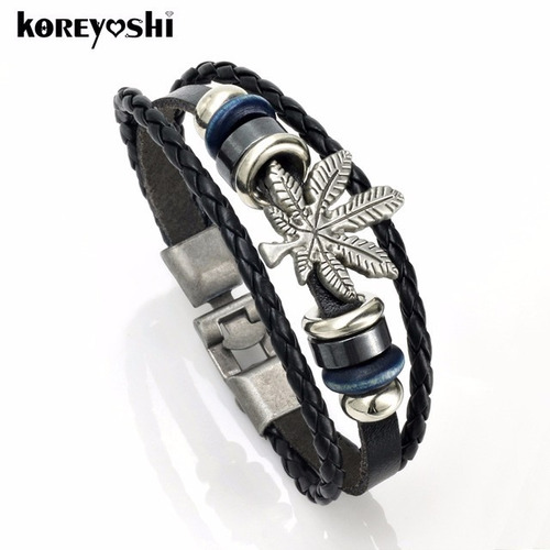 Pulsera Unisex Hombre Mujer Cuero  Elegante Y Juvenil 5