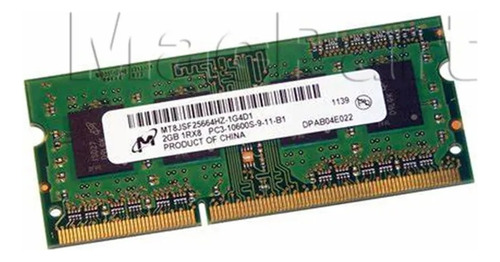 Memoria Ram 2gb Pc3-10600s Ddr3 1333mhz Sodimm Laptop (Usado)