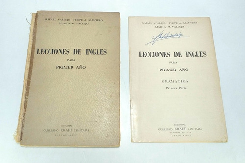 Lecciones De Ingles Para Primer Año Vallejo Mantero 1958
