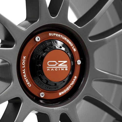 Rodas 19 Oz Ultraleggera 5x112 Golf Gti Fusca Passat A3 A4 Cor Cinza-escuro