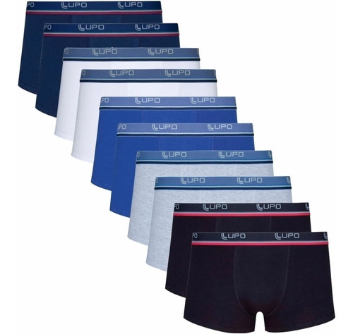 Kit Com 4 Cuecas Lupo Boxer Cueca Algodão Box Originais