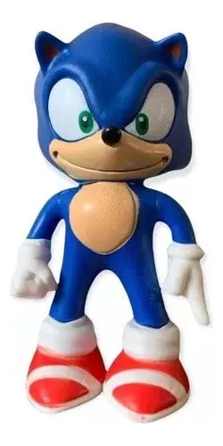 Boneco Sonic 28cm Azul Personagem Jogo Videogame Caixa