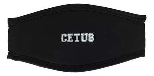 Strap Base P/ Tira De Máscara Em Neoprene 2 Mm Preto - Cetus