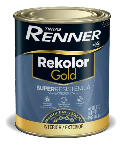 Pintura Rekolor Gold Super Resistente Renner Ext/int 800 Ml