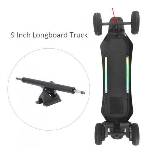 Camión De Cuatro Ruedas Longboard Camión 9 Pulgadas Longboar