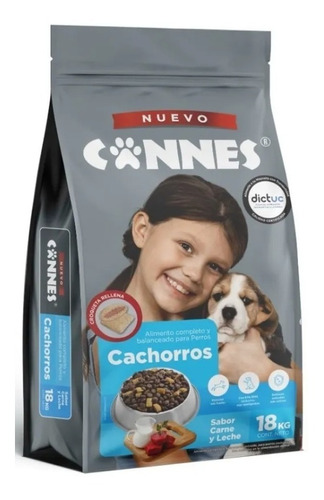 Alimento Para Perro Cachorro Cannes Carne Y Leche X 18 Kg