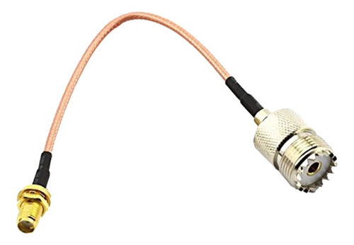Imagen 9 de 11 de Cable De Antena Coaxial, Sma Macho A Uhf Hembra / Hembra