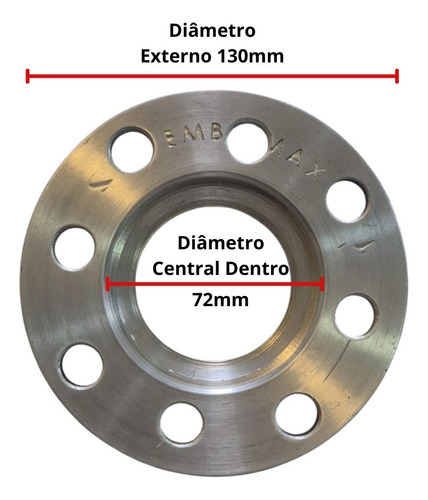 Espaçador Com Anel Centralizador 4x100 / 4x108 (2 Pçs)