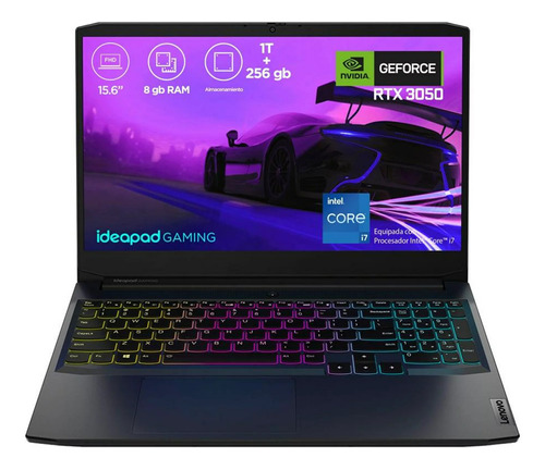 Laptop Lenovo Ideapad Gaming 3 15.6 , Core I7, Rtx 3050 /vc
