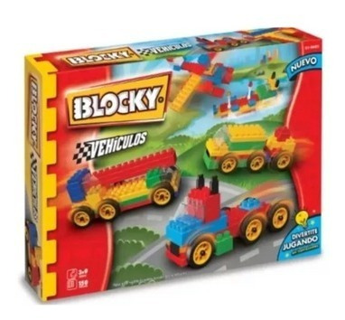 Blocky Vehículos Bloques Infantiles 140 Piezas Original