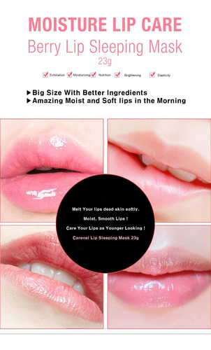 Máscara De Labios Durante La Noche 0.81 Oz (baya) - Hidratan