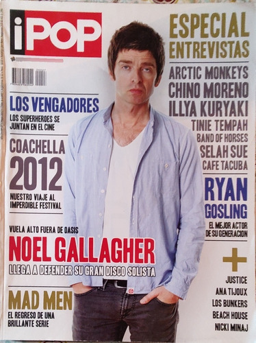 Revista Ipop N°27 Año 2012 Noel Gallagher (aa317