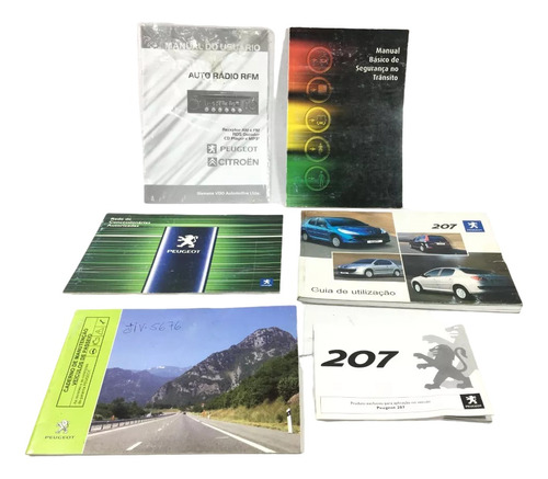 Kit Completo Manual Proprietario Peugeot 207 Quiksilver