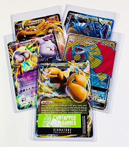 5 Cartas Gigantes De Pokémon Jumbo Top Loaders Ex Gx