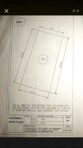 Imagen 13 de 13 de Venta Lote En Septiembre